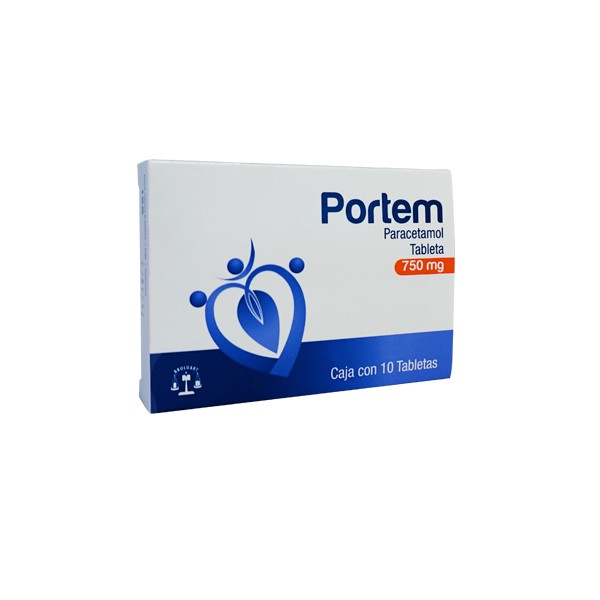 Portem 750 Mg C 10 Tab Paracetamol Union De Compras De Farmacias De Nuevo Leon