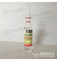 Amofilin - Amofilina 250mg/10ml Ampolleta Inyectable caja c/5 pzas. PISA